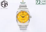 EW Factory The Best Replica Rolex Oyster Perpetual 36 Stainless Steel Strap Orange Color Dial Swiss Watch